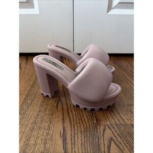 Cape Robbin Delta Platform Chunky High Heel Slip On Sandal Size 9